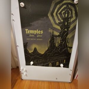 Temples band silkscreen poster NEW